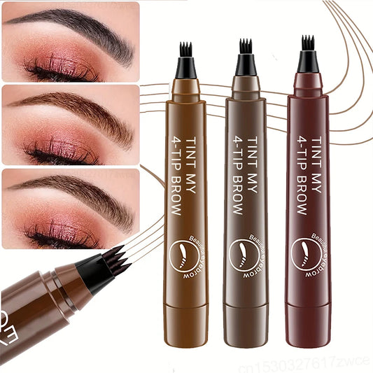 4 Point Eyebrow Pencil Maquillajes Para Mujer Waterproof Liquid Eyebrow Pen Makeup